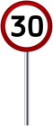 Traffic Sign Speed Limit 30 PNG Clip Art - High-quality PNG Clipart Image from ClipartPNG.com