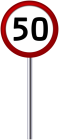 Traffic Sign Speed Limit 50 PNG Clip Art - High-quality PNG Clipart Image from ClipartPNG.com