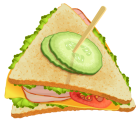 Triangle Sandwich PNG Clipart  - High-quality PNG Clipart Image from ClipartPNG.com