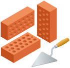 Trowel and Bricks PNG Clip Art  - High-quality PNG Clipart Image from ClipartPNG.com