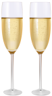 Two Glasses Of Champagne PNG Clipart - High-quality PNG Clipart Image from ClipartPNG.com