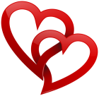 Two Red Hearts PNG Clipart - High-quality PNG Clipart Image from ClipartPNG.com