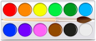 Watercolor Pan Set PNG Clip Art - High-quality PNG Clipart Image from ClipartPNG.com