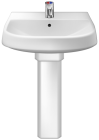 White Pedestal Sink PNG Clip Art - High-quality PNG Clipart Image from ClipartPNG.com