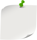 White Sticky Note PNG Clip Art - High-quality PNG Clipart Image from ClipartPNG.com
