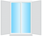 Window with White Shutters PNG Clip Art - High-quality PNG Clipart Image from ClipartPNG.com