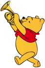 Winnie the Pooh Playing Trumpet PNG Clip Art  - High-quality PNG Clipart Image from ClipartPNG.com