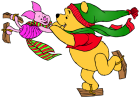 Winnie the Pooh and Piglet Skating PNG Clip Art  - High-quality PNG Clipart Image from ClipartPNG.com