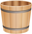 Wooden Bucket PNG Clip Art - High-quality PNG Clipart Image from ClipartPNG.com