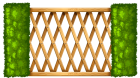 Wooden Fence with Plants PNG Clipart - High-quality PNG Clipart Image from ClipartPNG.com