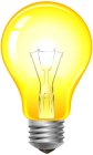Yellow Light Bulb PNG Clip Art - High-quality PNG Clipart Image from ClipartPNG.com